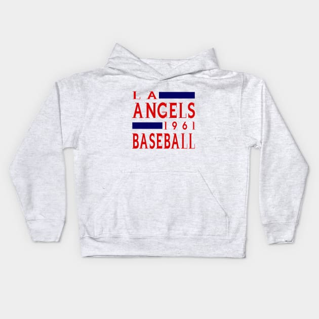 LA Angels Baseball Classic Kids Hoodie by Medo Creations